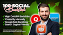 create 100 social profiles for your business