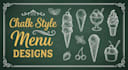 design a custom hand drawn chalkboard menu or sign
