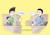 draw a single panel cartoon comic strip