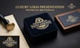design a luxury retro typography logo