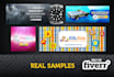 design amazing header or banner