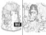 illustrate fantasy coloring pages or book for you