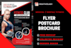 design medical, dental, fitness flyers, postcard or brochure