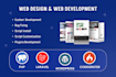 do website design, support, upgrade on laravel, shopify, wp