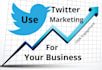 do twitter marketing and promotion with organic growth