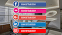 provide you clean animated social media lower third