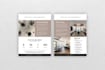 create a minimalist media kit and corporate flyer design