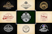do unique and awesome retro vintage logo design