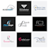 design flat minimalist logo by creating negative space