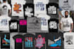 create vintage, retro, distressed t shirt design