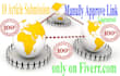 do 10 article submission, manually