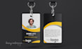 design modern id badge, name card, lanyard, id card