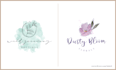 create minimal watercolor and line art logo