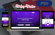 design PSD website landing page in 12 hours