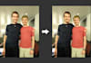 merge two photos into one