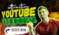 create eye catching youtube thumbnail within 24 hours