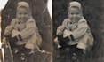 do old photo restoration, damage photo retouch