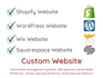 develop a custom website with database
