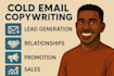 write 5 high converting cold emails copies