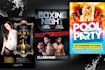 do party, club, hip hop, concert, boxing, motion event flyer