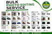provide bulk photo editing service for agencies, ecommerce, and studios