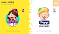 design cute logo for kids, kick, shop, pets, app, games, animals