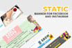 design banner, carousel for facebook, instagram and linkedin