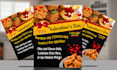 design a modern flyer, brochure, poster and restaurant menu