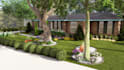 3d patio backyard landscape design