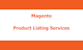 do magento product listing for your store