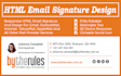create clickable HTML email signature