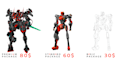 draw high quality robot, mecha concepts