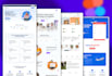 design modern saas landing page in figma