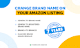 change amazon brand name or fix brand name error  or title issues