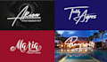 do unique stylish signature logo design