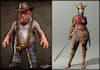 create detailed 3d character for animation and games