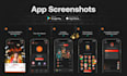 design app store screenshots and play store screenshots