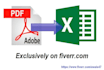 convert pdf to excel and word to excel