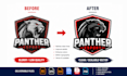 redraw, fix, modify, edit, revamp, recreate or redesign logo