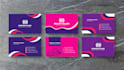 create a modern business card and stationery design