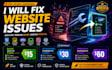fix HTML CSS javascript PHP bugs and responsive website issues