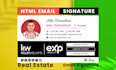 make clickable HTML email signature for gmail, outlook, more