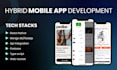 develop cross platform mobile app in react native for android and ios