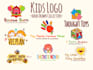 create hand drawn logo in crayon style
