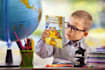 create 5 different children 3d book mockup