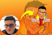 design your own face cartoon logo
