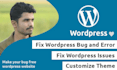 fix wordpress issues, wordpress errors or problems