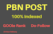 create 40 pbn post in high quality unique sites