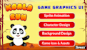 create mobile game character sprites and assets