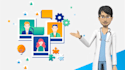create a 3d character explainer video with infographic